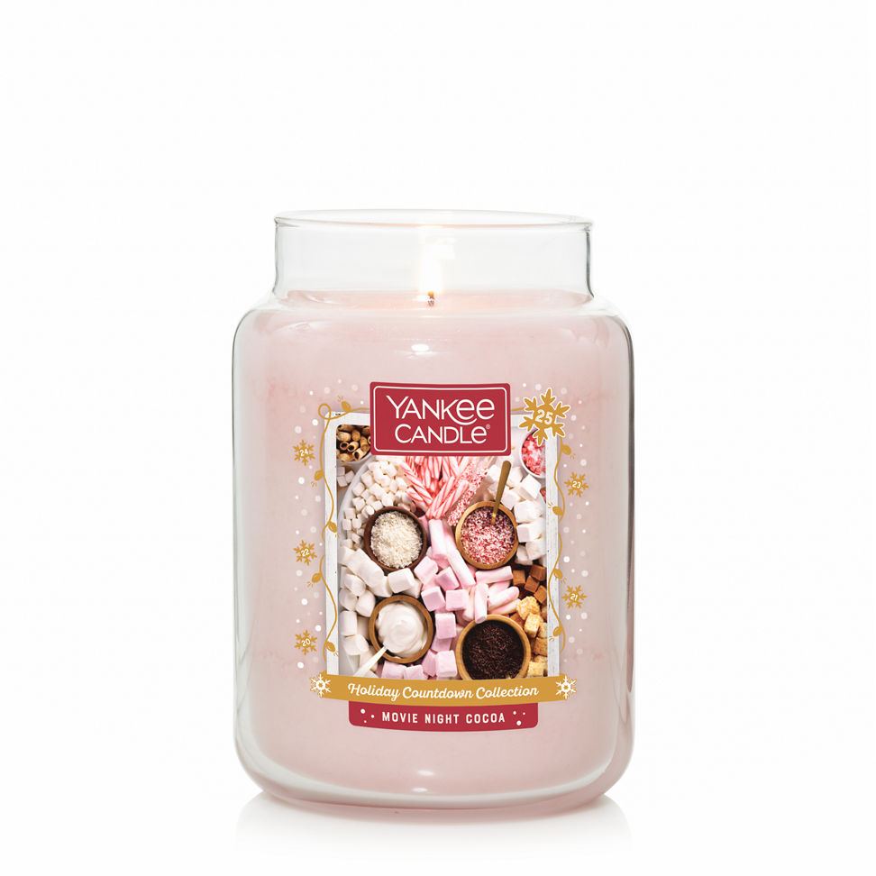 movie night cocoa large jar candle