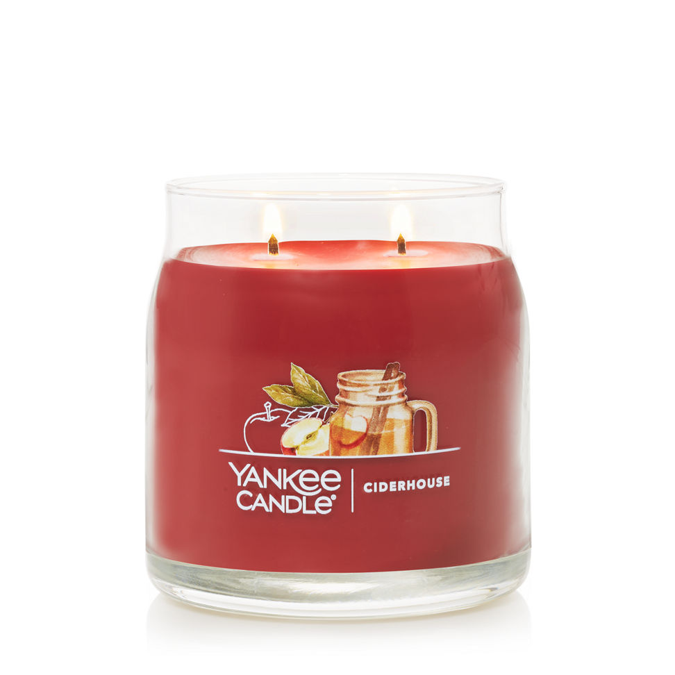 burning ciderhouse signature jar candle