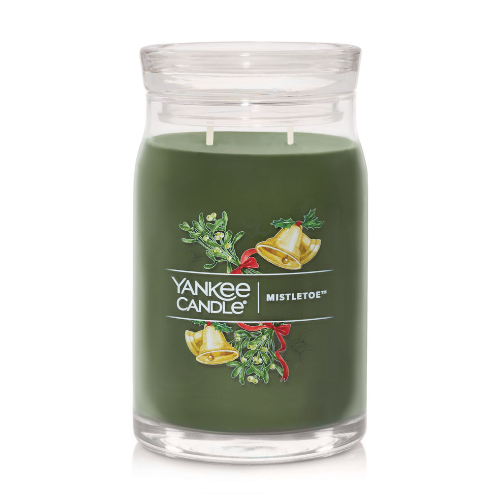 mistletoe signature large jar candle