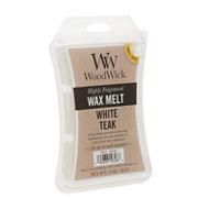white teak woodwick wax melt