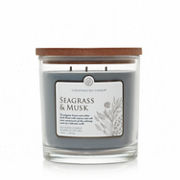seagrass and musk 3 wick candle