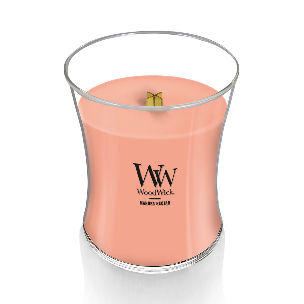 woodwick manuka nectar medium hourglass candle