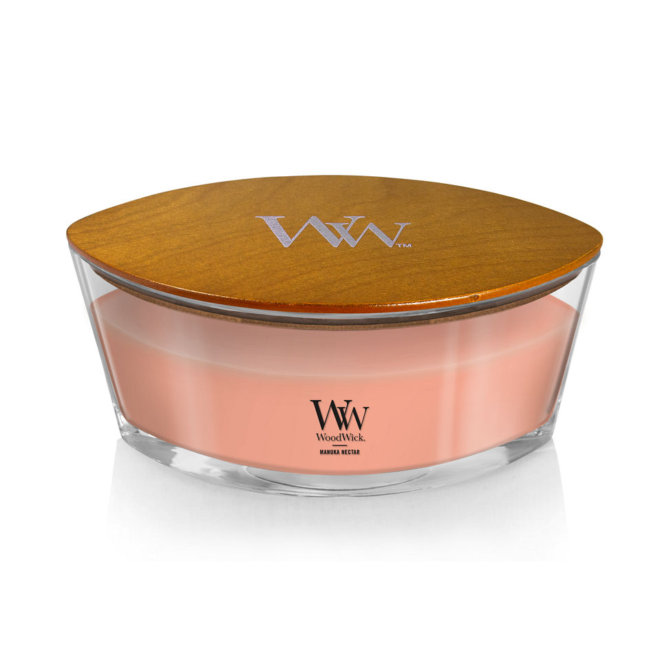 woodwick manuka nectar ellipse candle