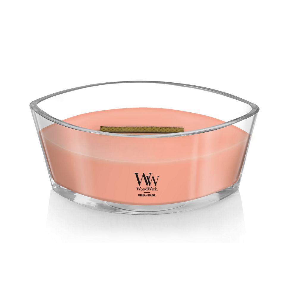 woodwick manuka nectar ellipse candle