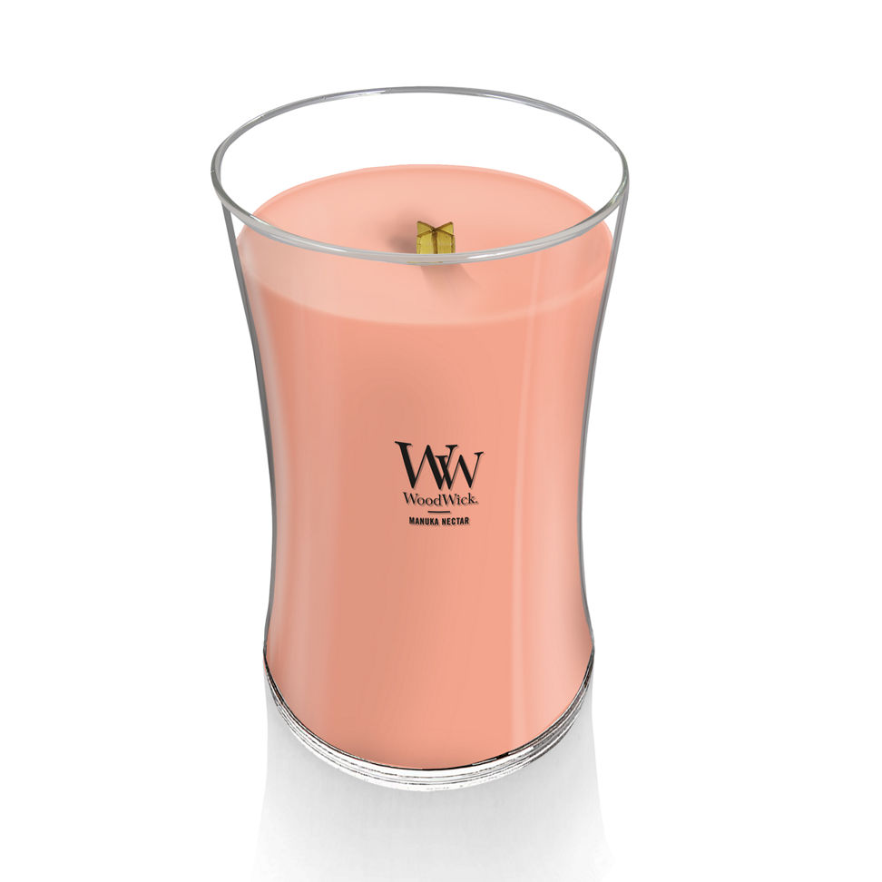woodwick manuka nectar large hourglass candle