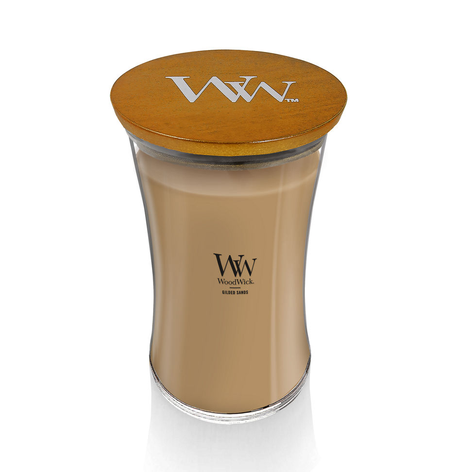 gilded sands large hourglass candle