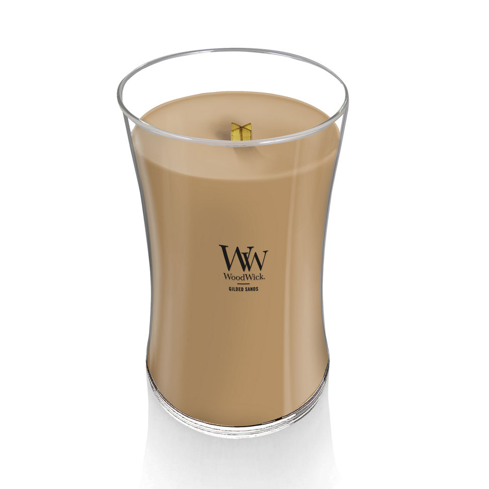gilded sands large hourglass candle