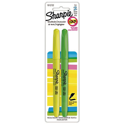 Sharpie Pocket Resaltador/Marcador de Texto, Punta Cincel/Biselada