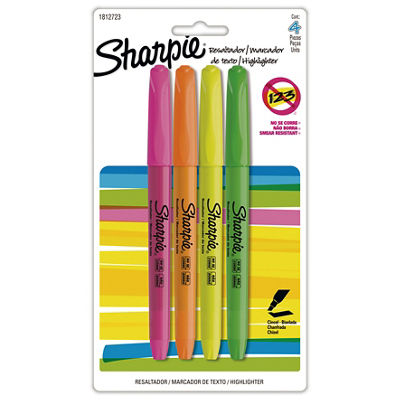 Sharpie Pocket Resaltador/Marcador de Texto, Punta Cincel/Biselada