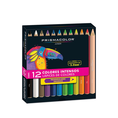 L&aacute;pices de Colores Prismacolor Junior Triangulares Gruesos