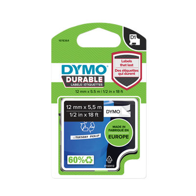 DYMO D1&reg; Durable Industrial Tape labels