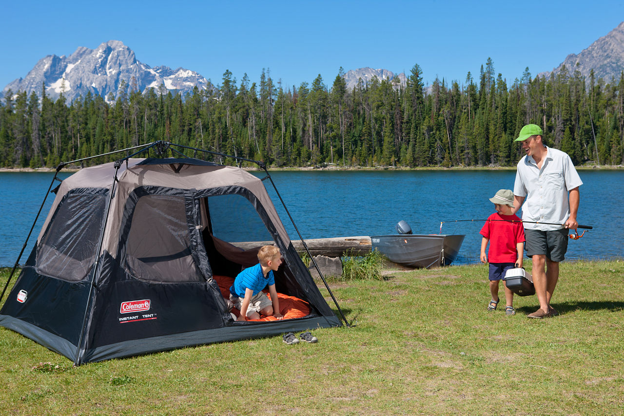 4-Person Cabin Camping Tent with Instant Setup | Coleman