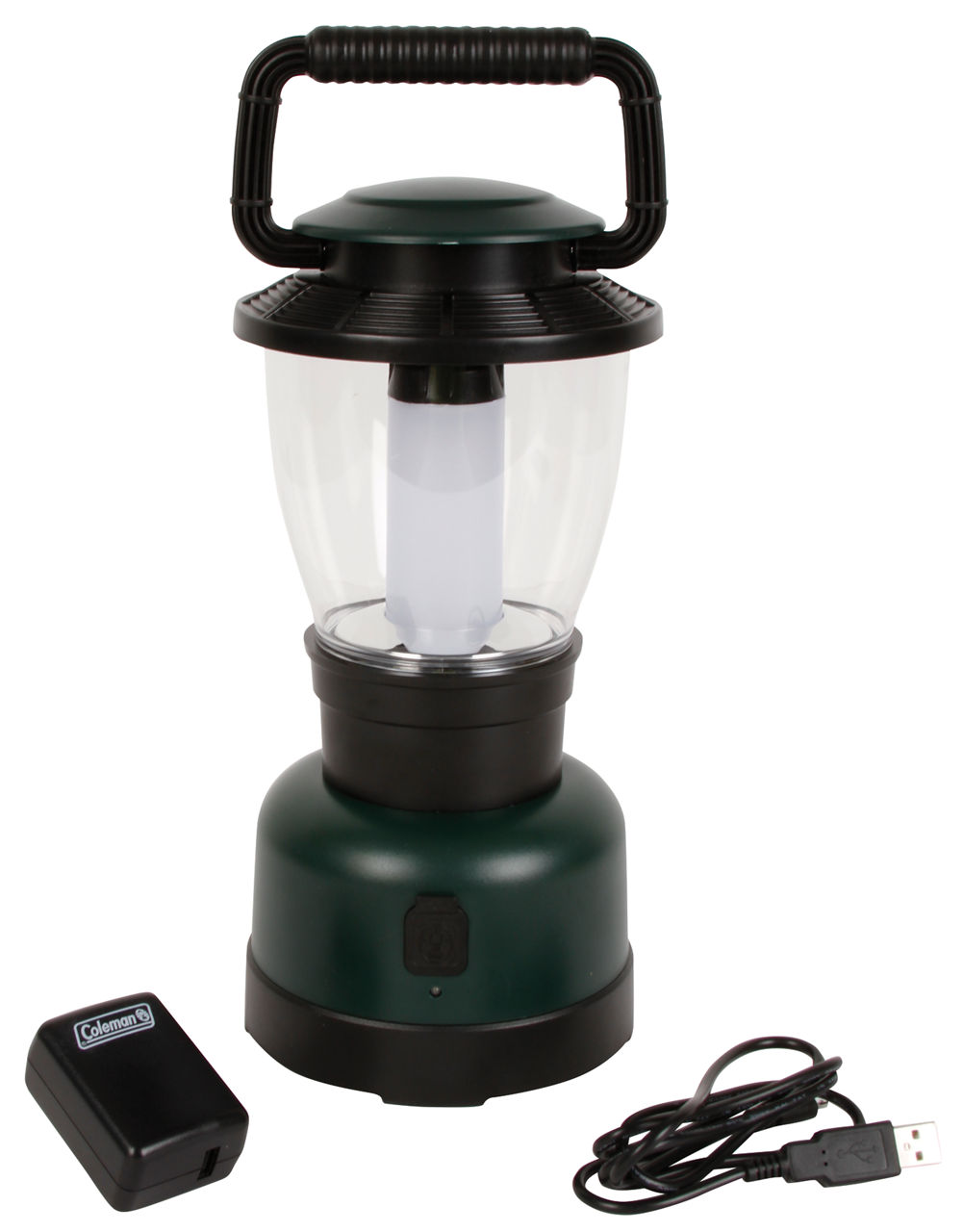 coleman 2-hour rechargeable flashlight 5387d701 LED Bail handle makes it easy to carry or hang Coleman Classic Recharge 800 Lumens