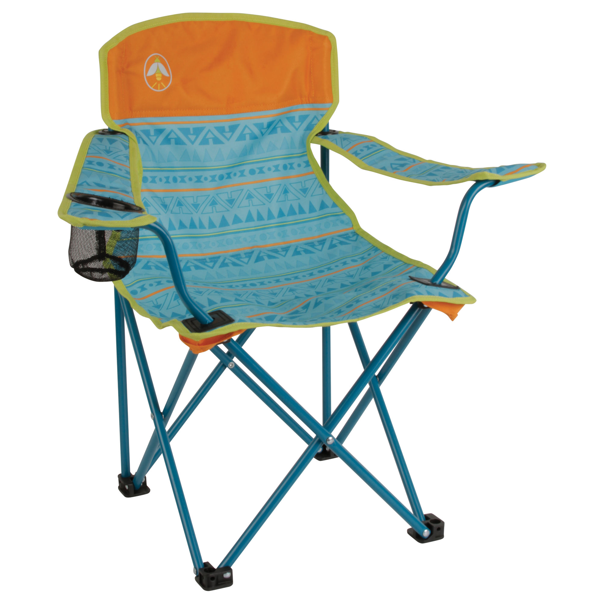 Coleman Kids Quad Chair | Teal | Cup Holder | Strong Steel Frame