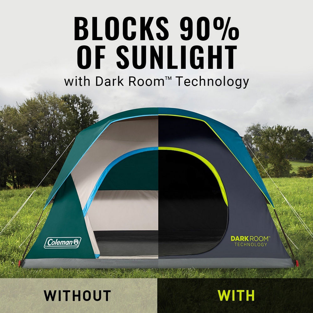 4-Person Dark Room™ Skydome™ Camping Tent | Coleman