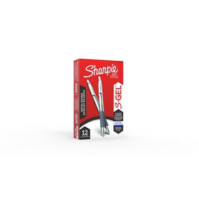 Sharpie S-Gel, barillet en m&eacute;tal, pointe moyenne (0,7 mm)