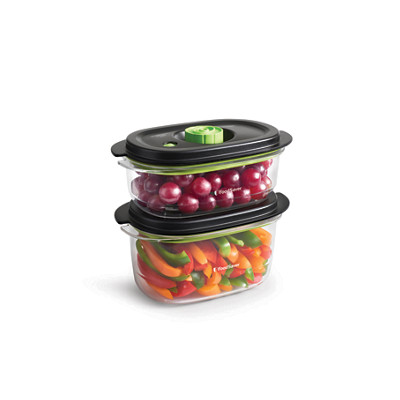 FoodSaver&reg; Preserve & Marinate Vacuum 2 pack containers 700ml and 1.2ml FFC025X