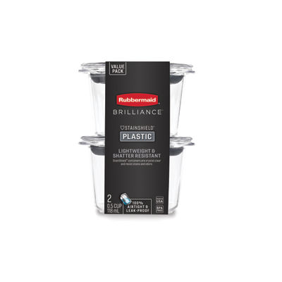 Petits récipients d'entreposage pour les aliments Brilliance<sup>MC</sup>, rectangle