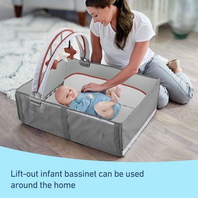 lift out infant bassinet can be used around the home