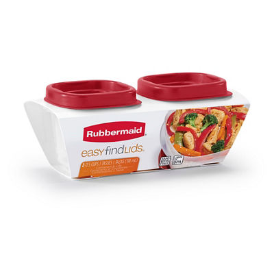 Récipients d'entreposage pour les aliments Easy Find Lids de petit format carré