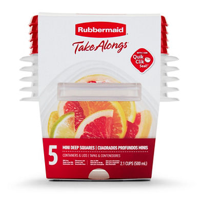 Petits récipients carrés TakeAlongs® pour le rangement des aliments