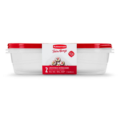 Récipients TakeAlongs® pour le rangement des aliments, de grand format rectangulaire, 3,7 l (1 gal)