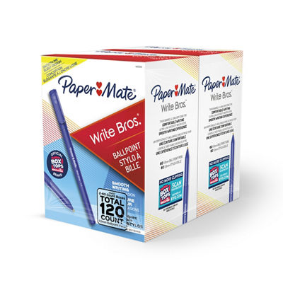 Paper Mate Write Bros. Ballpoint Pens, Medium Point (1.0mm)