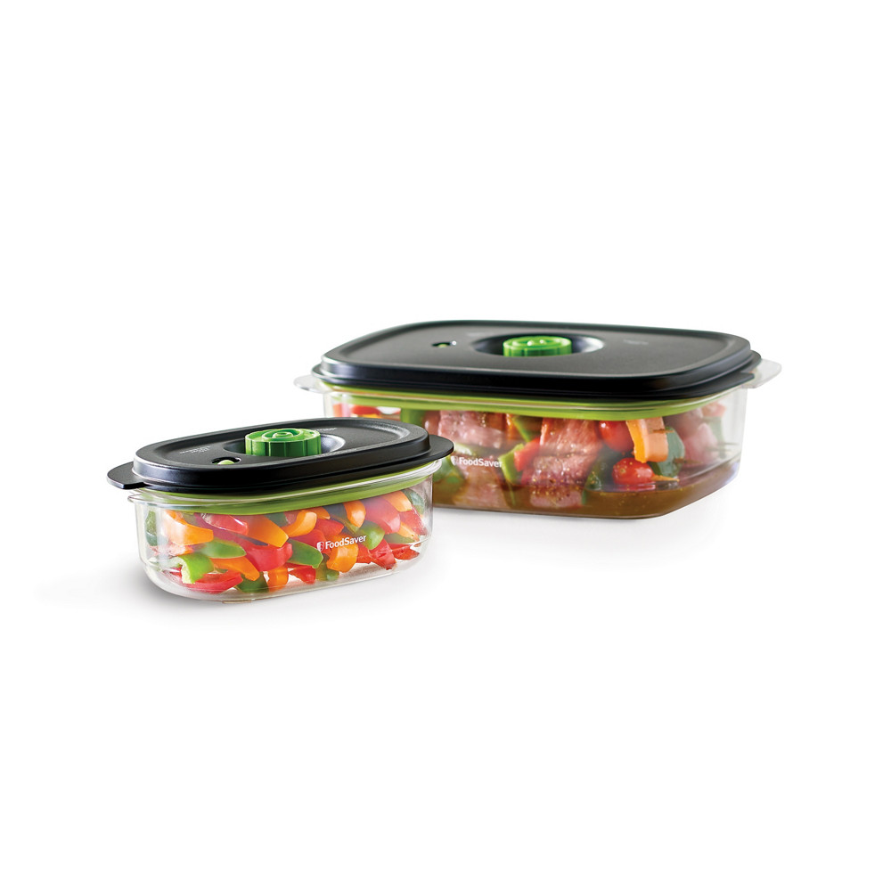 FoodSaver® Preserve & Marinate Vacuum Containers, 3-Cup and 10-Cup