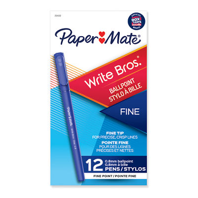 Stylos &agrave; bille Paper Mate Write Bros., pointe fine (0,8mm)