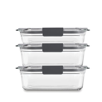 Ensemble de récipients d'entreposage pour les aliments en verre BrillianceMC