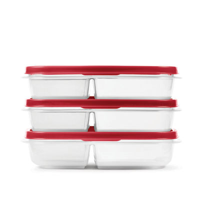 Récipients de rangements des aliments EasyFindLidsMC de format moyen, divisés