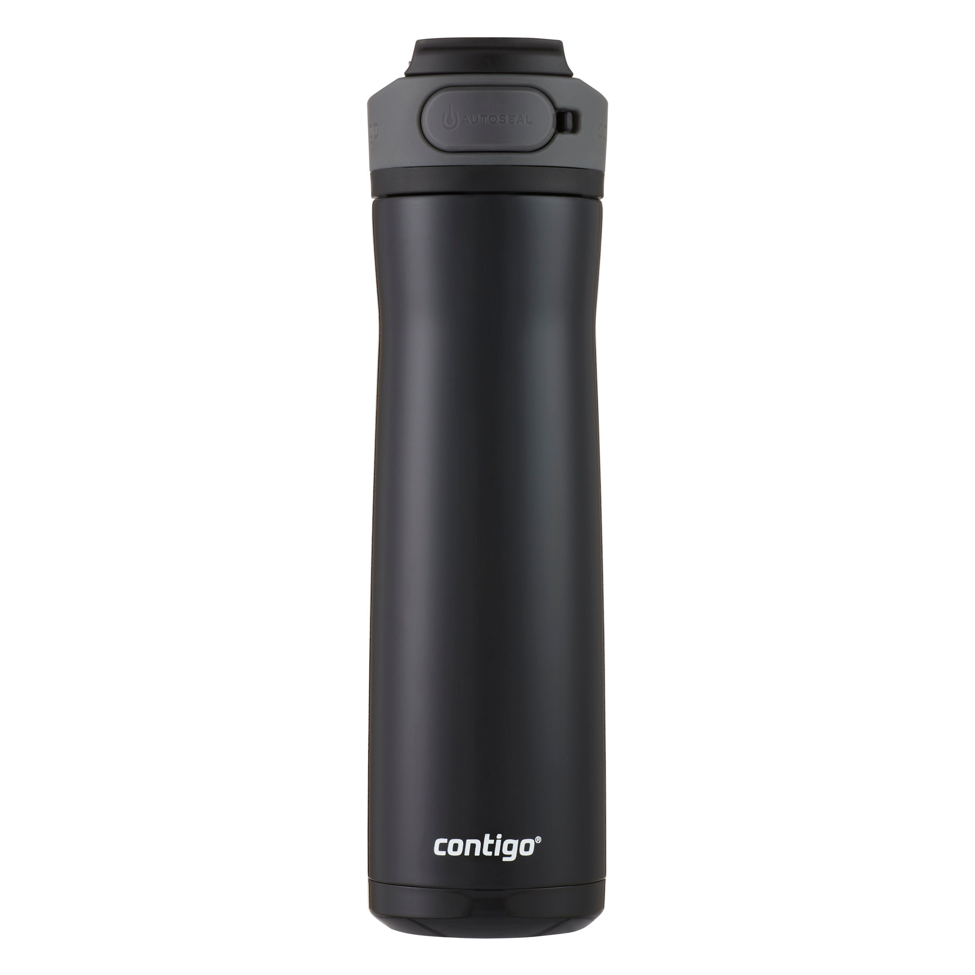 Contigo® Cortland Chill 2.0 Stainless Steel Water Bottle with AUTOSEAL® Lid | 24oz | Stainless Steel / Licorice | Cup Holder