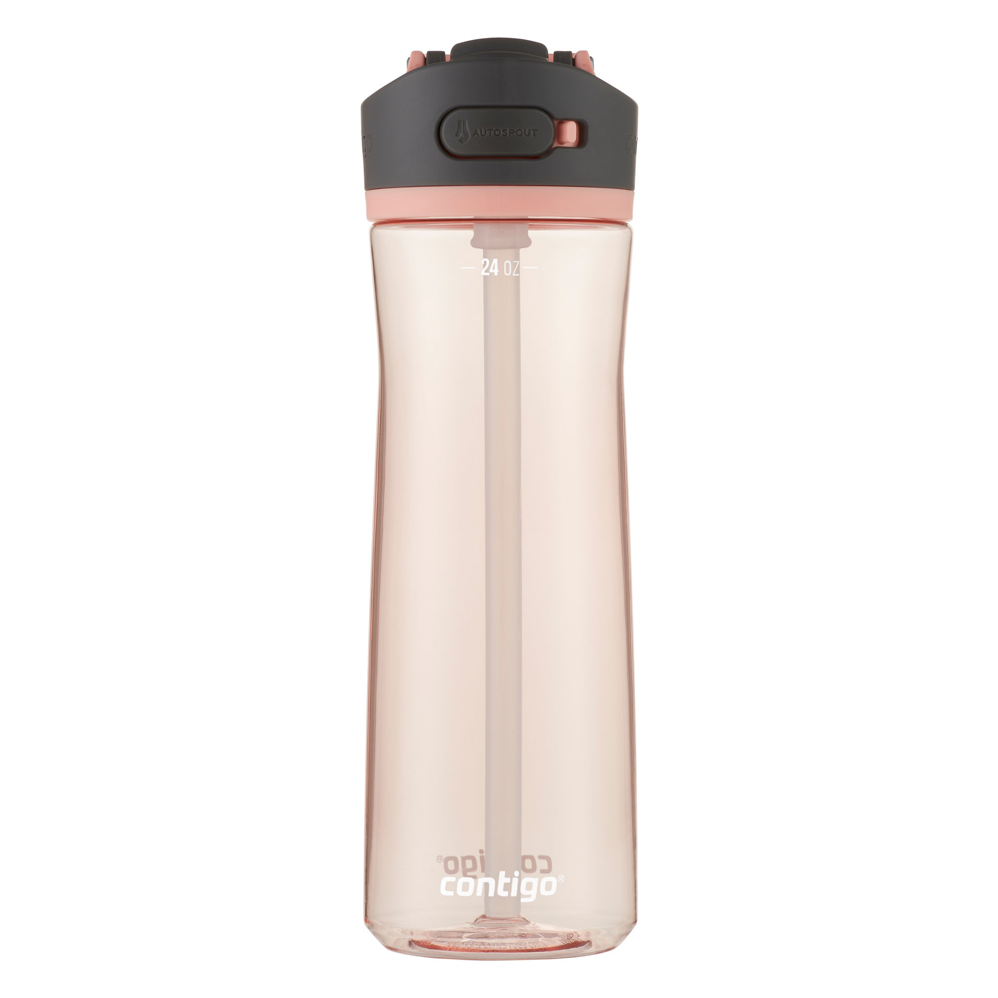 Contigo® Ashland 2.0 Water Bottle with AUTOSPOUT® Lid | 24oz | Pink Lemonade | Cup Holder