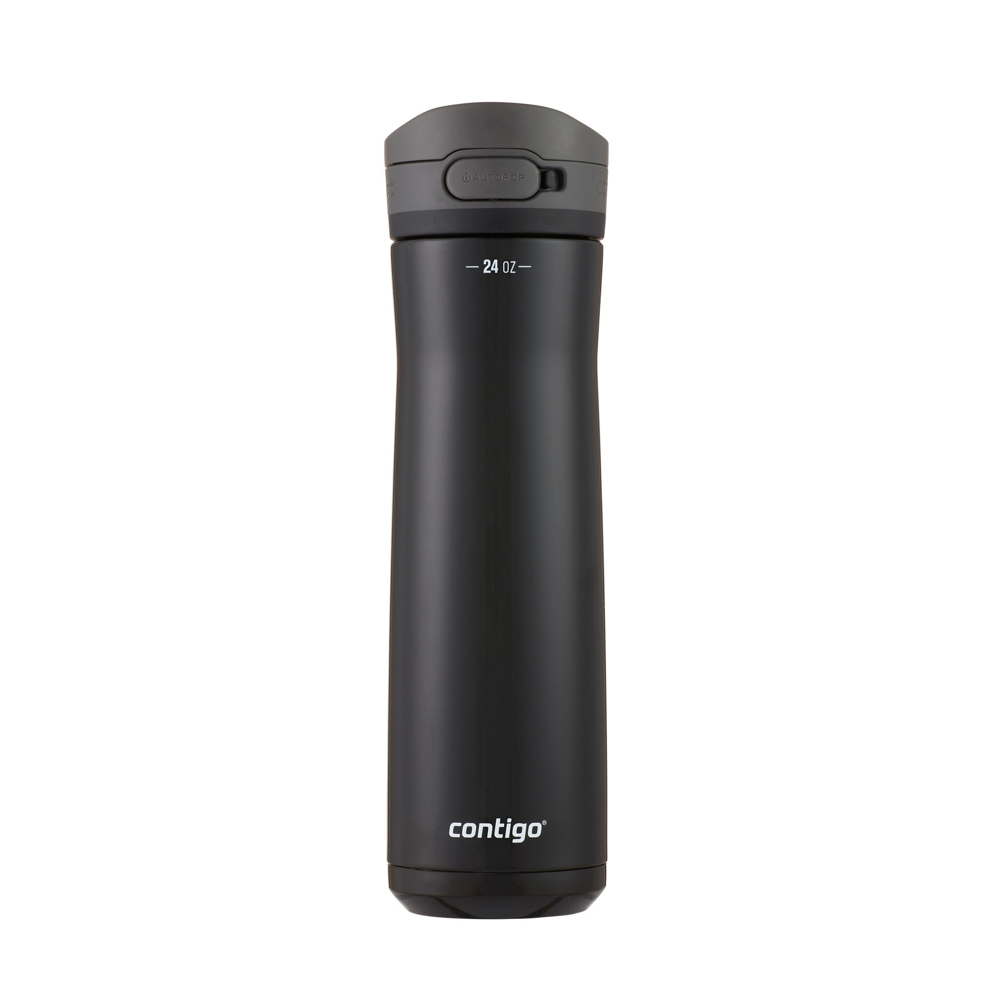 Contigo® Jackson Chill 2.0 Stainless Steel Water Bottle with AUTOPOP Lid | 24oz | Licorice | Cup Holder