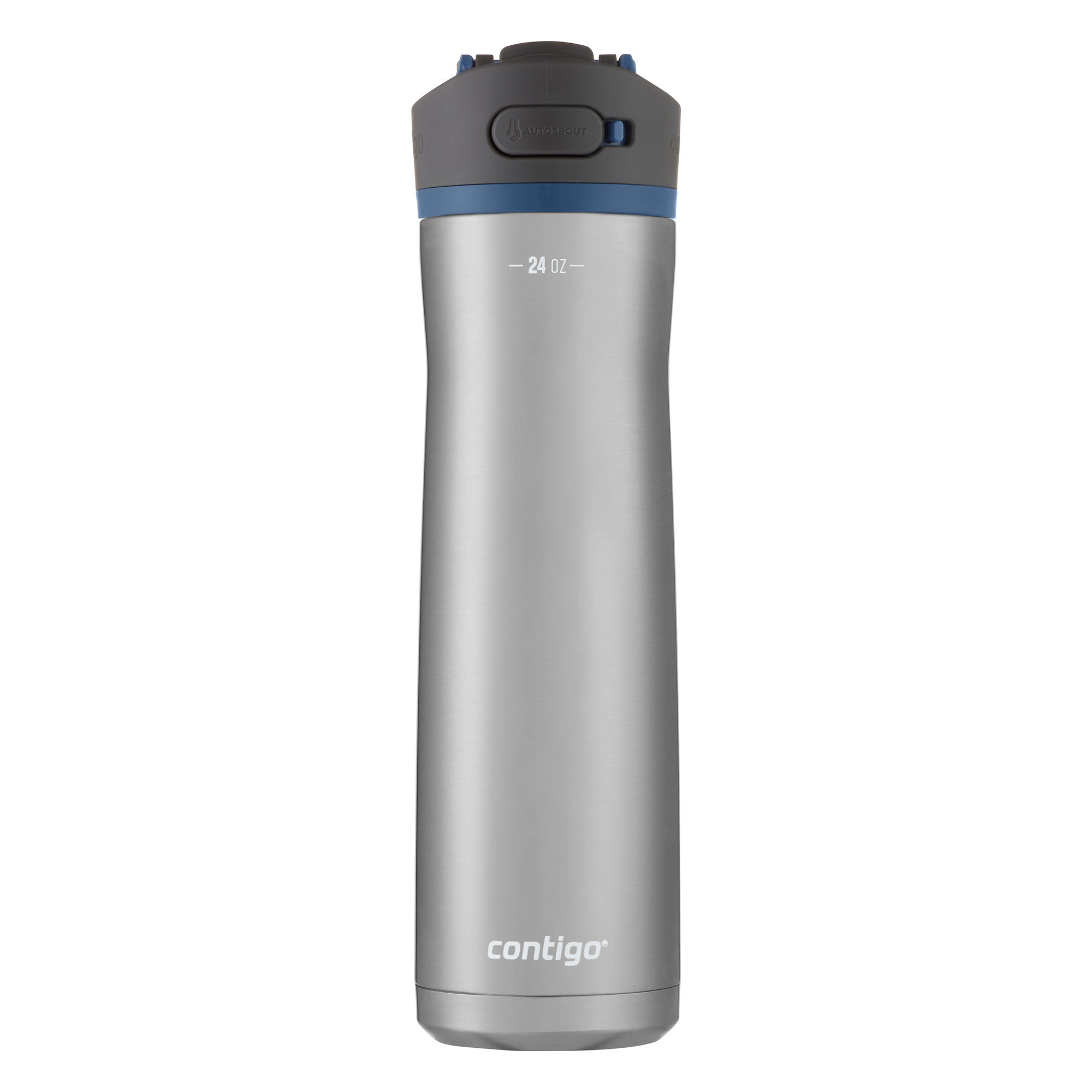 Contigo® Ashland Chill 2.0 Stainless Steel Water Bottle with AUTOSPOUT® Lid | 24oz | Blue Corn Trim | Cup Holder