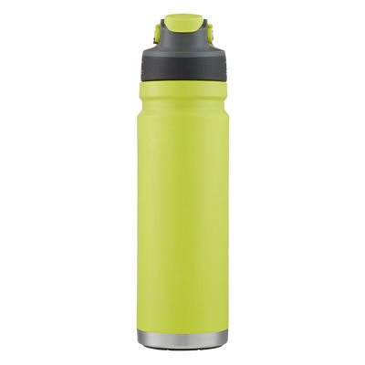 Coleman FreeFlow AUTOSEAL Stainless Steel Water Bottle, 24 oz (709 mL), Spider Mum Green