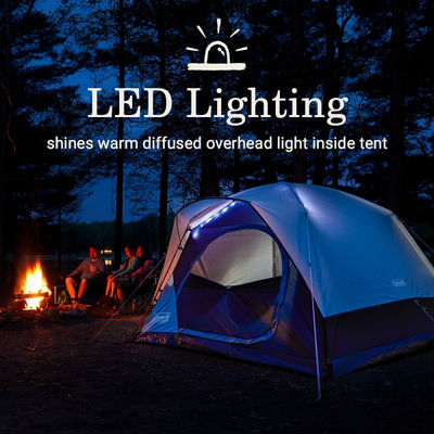 camping tent with LED lighting