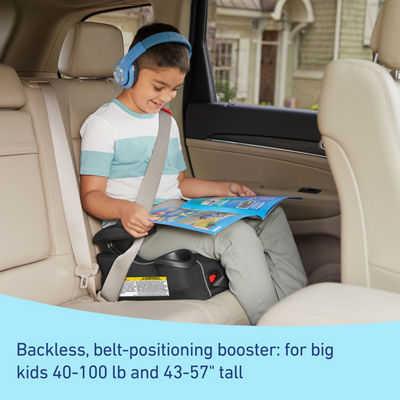 backless belt positioning booster for big kids
