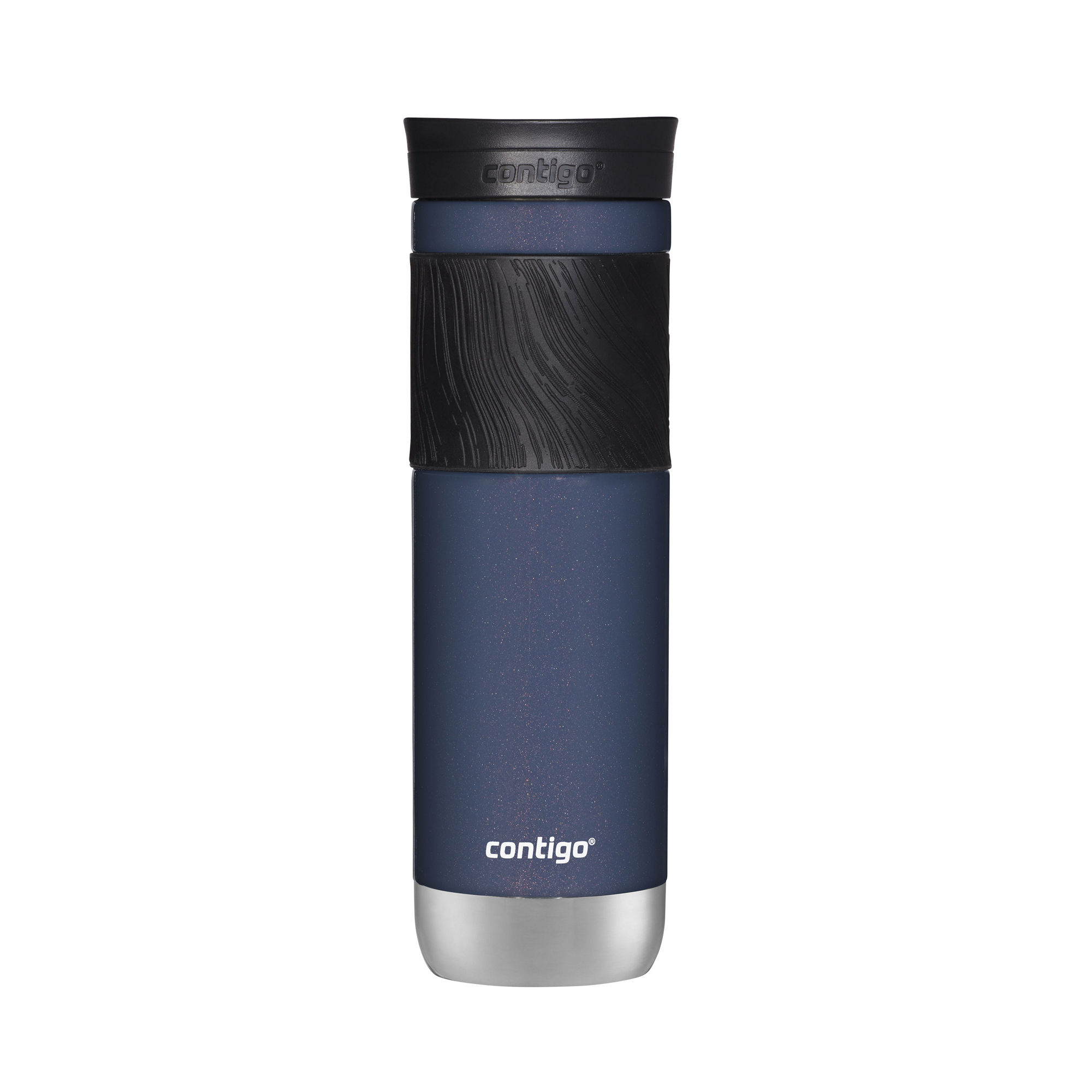 Contigo® Byron 2.0 Stainless Steel Travel Mug with SNAPSEAL™ Lid and Grip | 24oz | Midnight Berry | Cup Holder