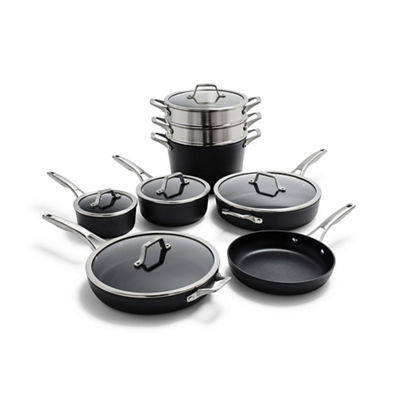 Premier&trade; Hard-Anodized Nonstick Cookware, 13-Piece Pots and Pans Set