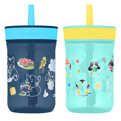 Kids&rsquo; Leighton Straw Tumbler with Spill-Proof Lid, 14oz