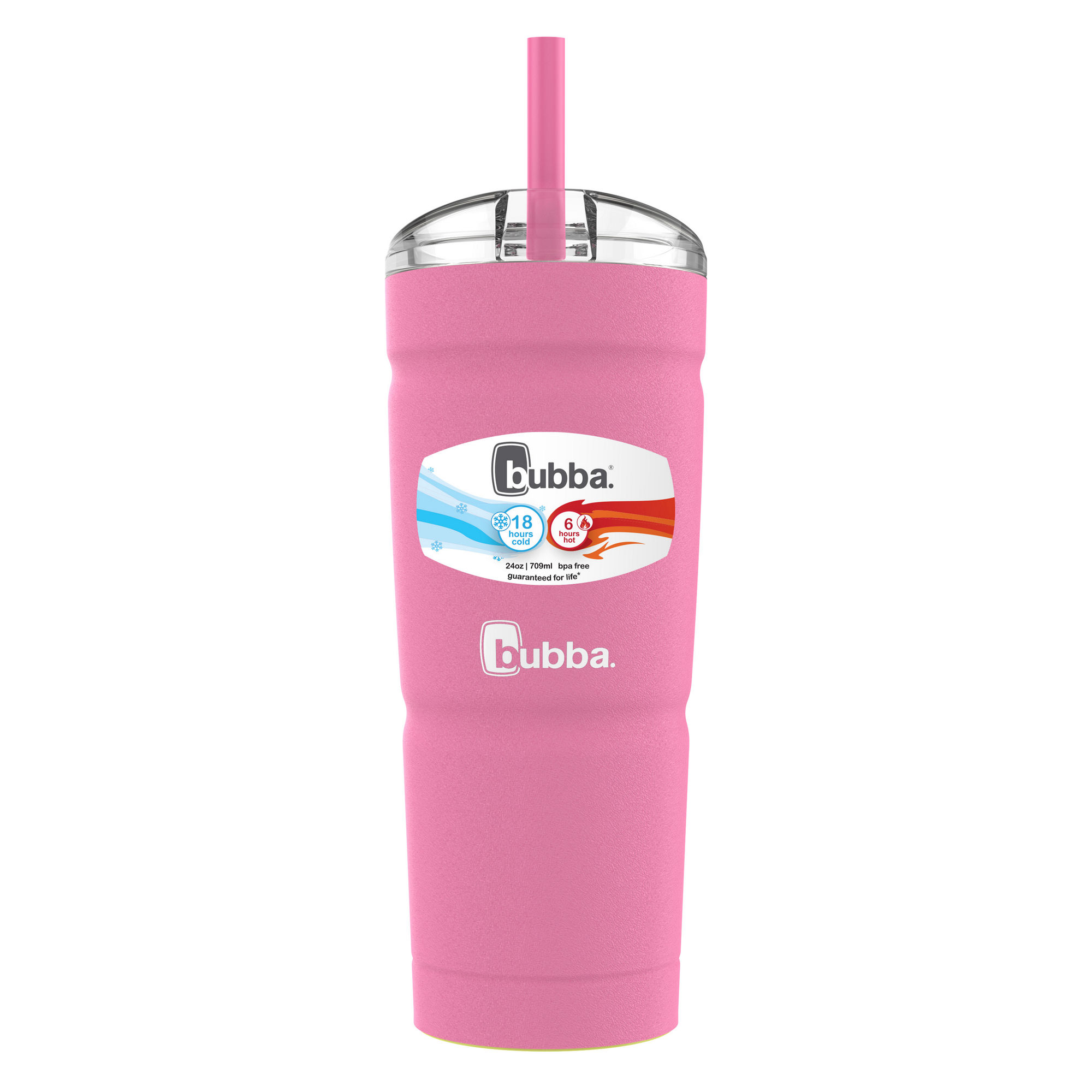bubba Envy S Stainless Steel Tumbler | 24oz | Azalea | Cup Holder