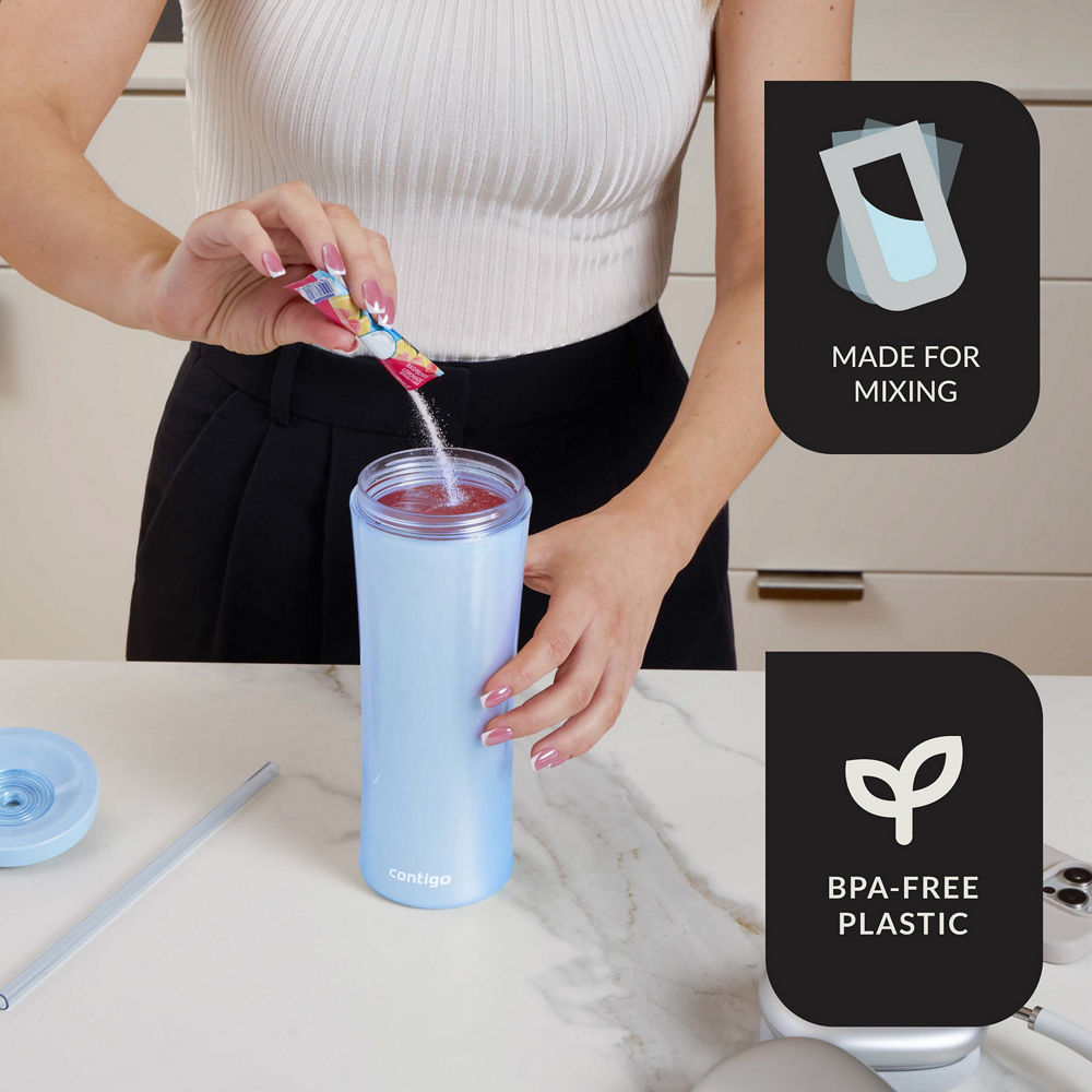 Contigo® AUTOCLOSE® Shake & Go® 20oz, Tumbler, Glacier | Contigo