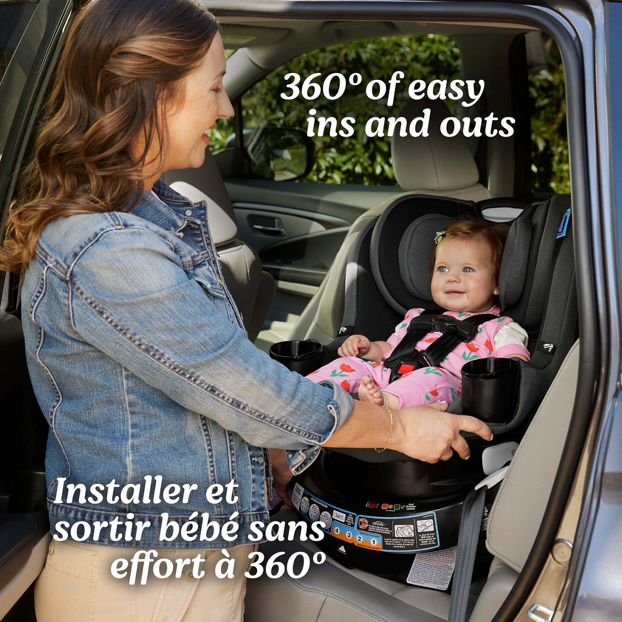 Graco EasyTurn 360 2-in-1 Convertible Car Seat, Cyran