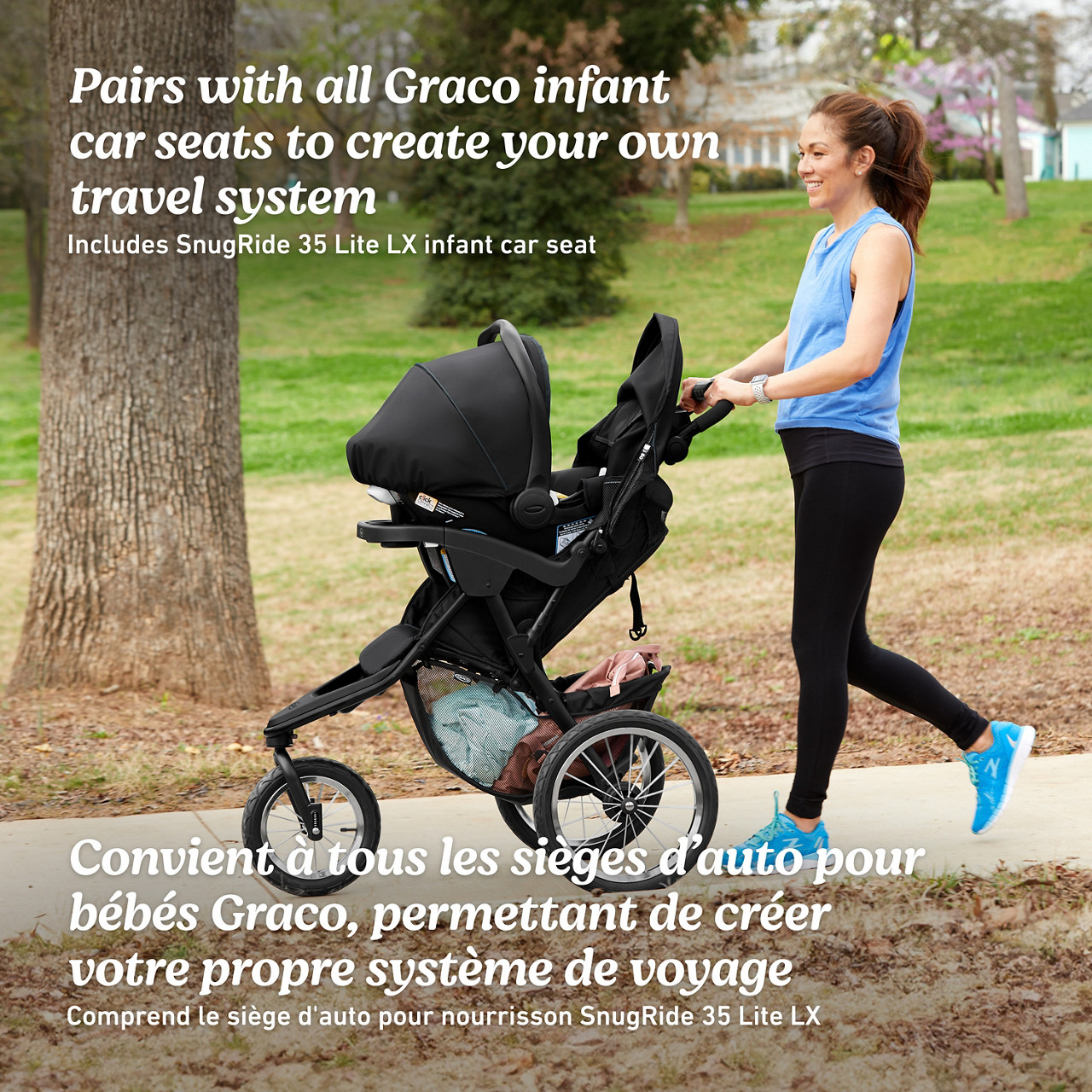 Graco Trax Jogger 2.0 Travel System, Gotham