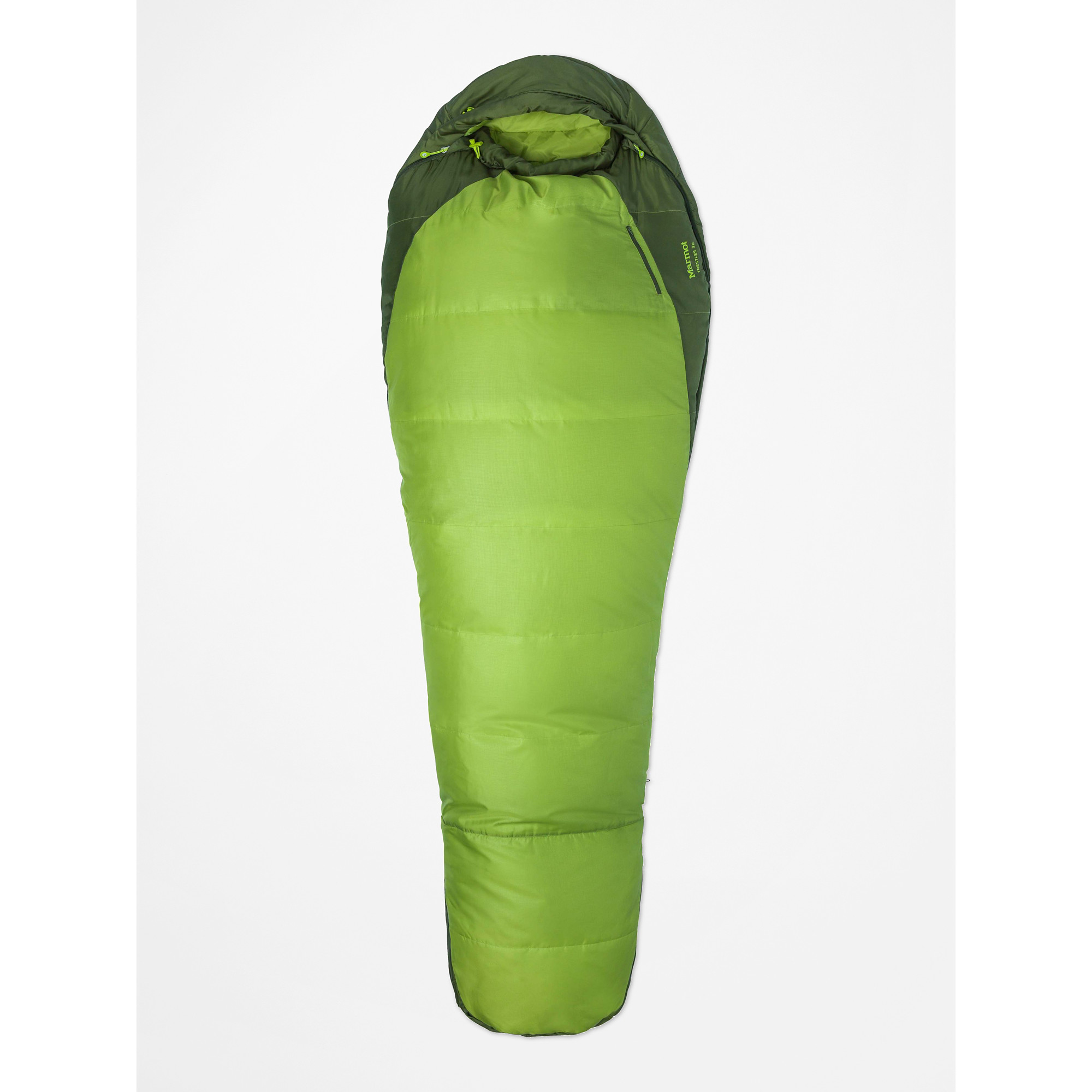 Marmot Trestles 30 Sleeping Bag, Left Hand, Men's, Regular, Green Lichen/Greenland