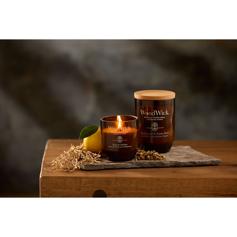 Yuzu & Vetiver WoodWick® Medium ReNew Candle - Medium ReNew