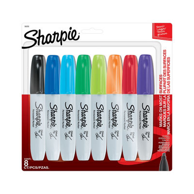 Sharpie Punta Cincel/Biselada, Marcadores Permanentes