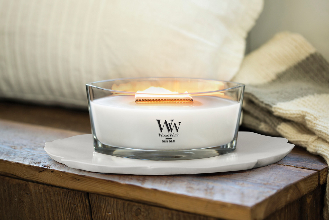 Warm Wool WoodWick® Ellipse Candle - Ellipse Candles | Yankee Candle