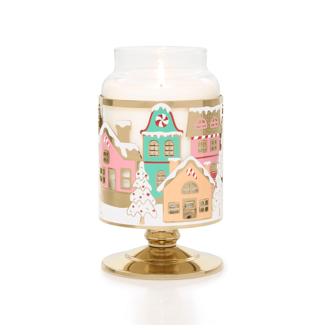 Sugar Village Jar Candle Holder